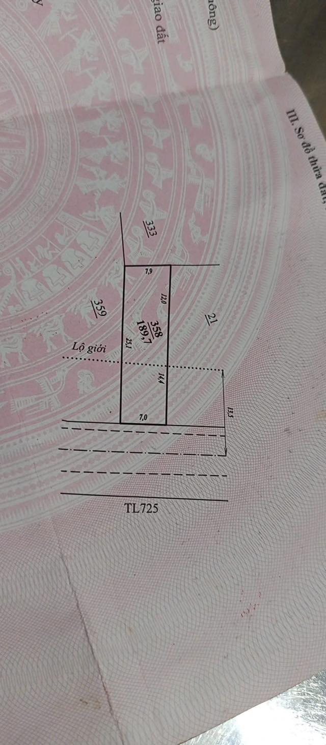 Đất mặt tiền tỉnh lộ 725, Lộc Ngãi 182m² - Giá hấp dẫn, thương lượng tốt!