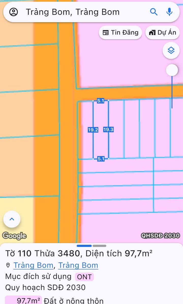 Đất nền Quảng Tiến Trảng Bom 98m² giá 800 triệu - Sổ đỏ chính chủ