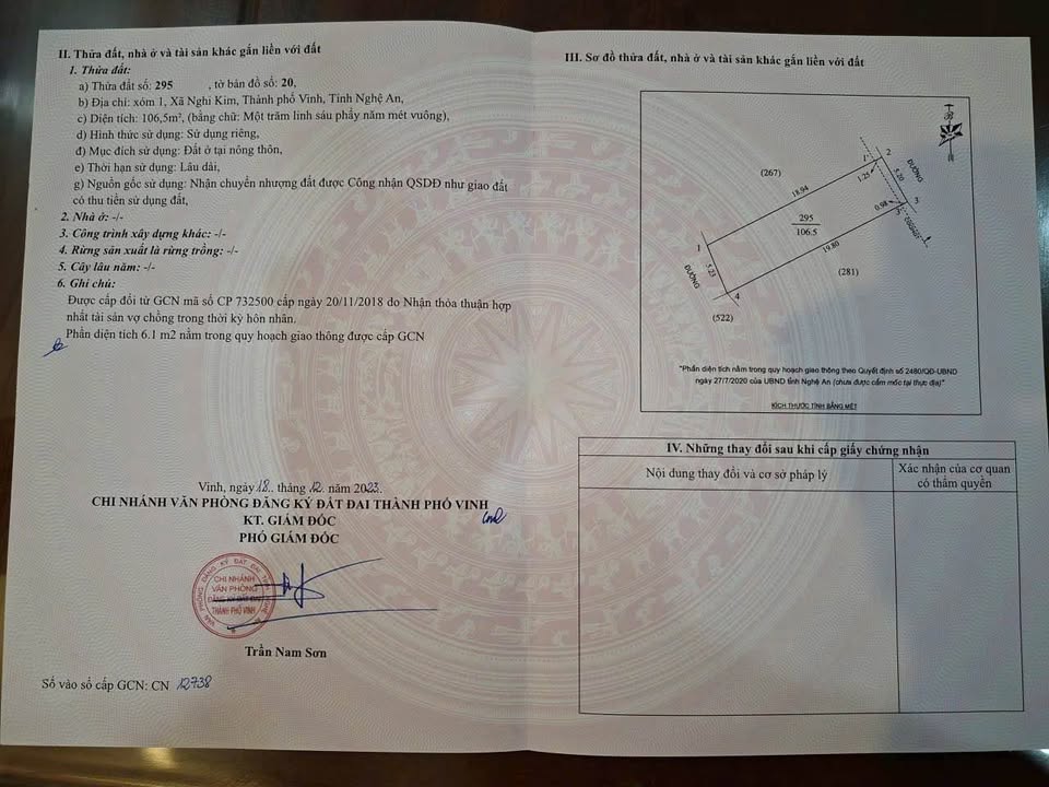 Đất nền Vinh Hưng 106m² giá 2 tỷ - Đầu tư sinh lời ngay!