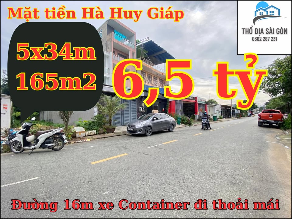 Đất mặt tiền đường Hà Huy Giáp, Quận 12, 165m² giá 6.5 tỷ - Cơ hội đầu tư tuyệt vời!