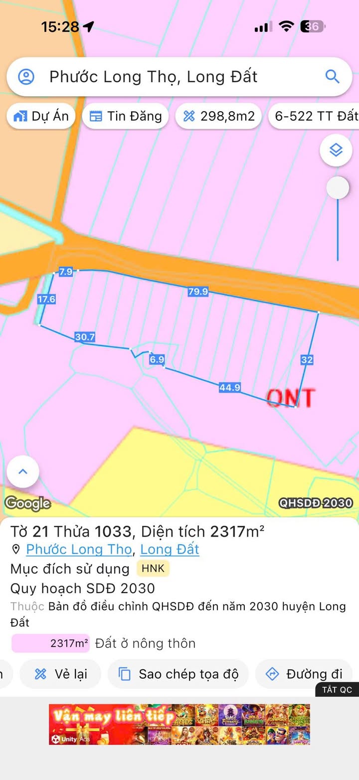 Đất nền Phước Long Thọ Đất Đỏ 135m² giá chỉ từ 500 triệu - Sổ đỏ chính chủ!