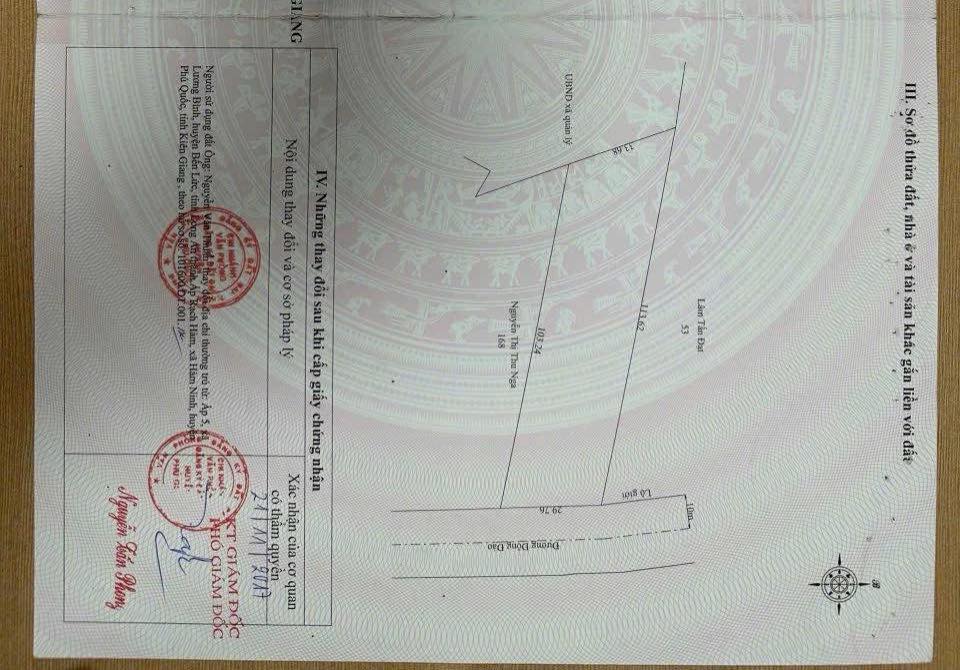 Đất mặt tiền đường Đông Đảo, xã Hàm Ninh, Phú Quốc 3142m² giá 29.85 tỷ - Đầu tư sinh lời cao!