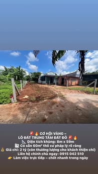 Lô đất trung tâm Thị trấn Đất Đỏ 472m² giá 2 tỷ - Cơ hội đầu tư sinh lời!