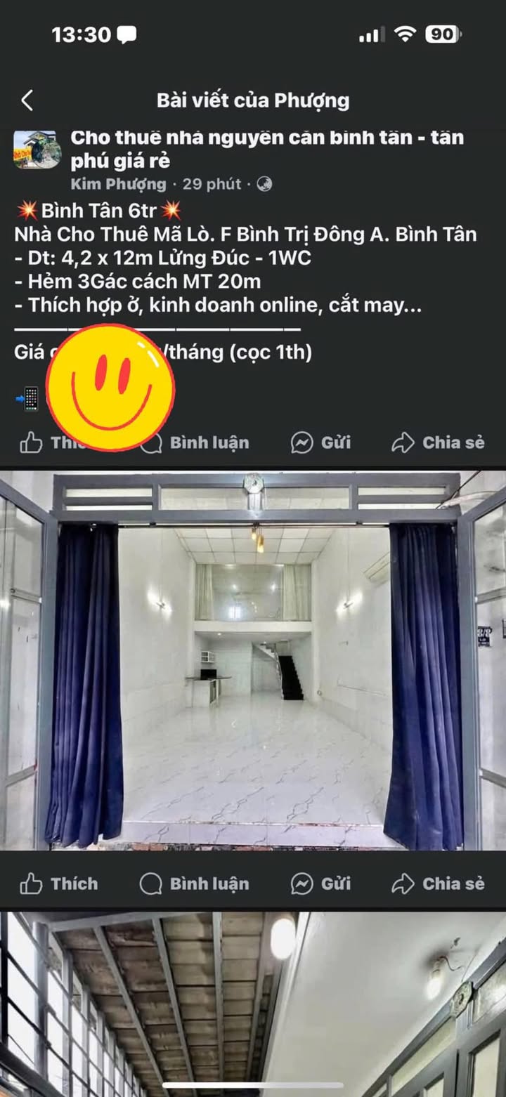 Nhà nguyên căn Mã Lò, Bình Trị Đông A, 50m² - Giá chỉ 6 triệu/tháng!