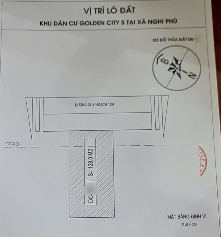 Đất nền Nghi Phú 128m² giá 5 tỷ - Đầu tư sinh lời bền vững!