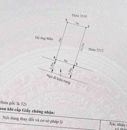 Đất chính chủ ngõ 192 Hàng Tổng Đằng Hải 50.4m² - Pháp lý rõ ràng, giá tốt!