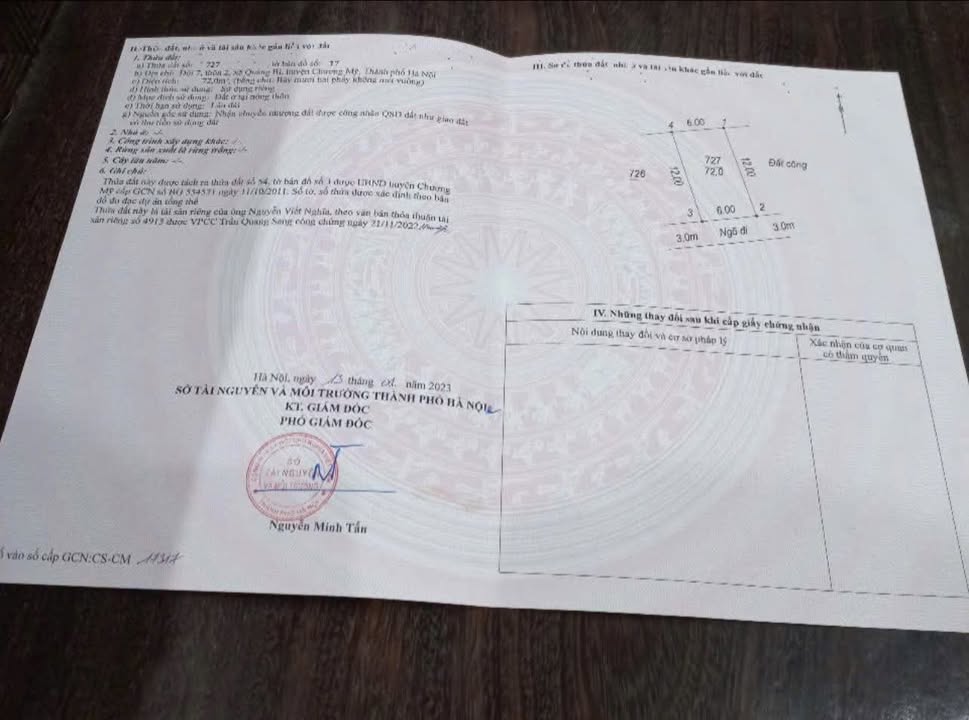 Đất nền thôn 2, Quảng Bị, Chương Mỹ 72m² giá 2 tỷ - Cơ hội đầu tư hấp dẫn!