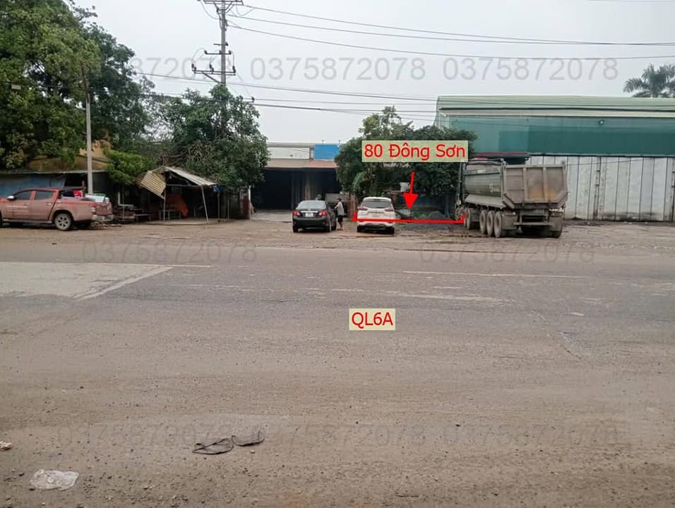 Đất thổ cư 80m² mặt Quốc lộ 6A, Đông Sơn - Đầu tư sinh lời cực tốt!