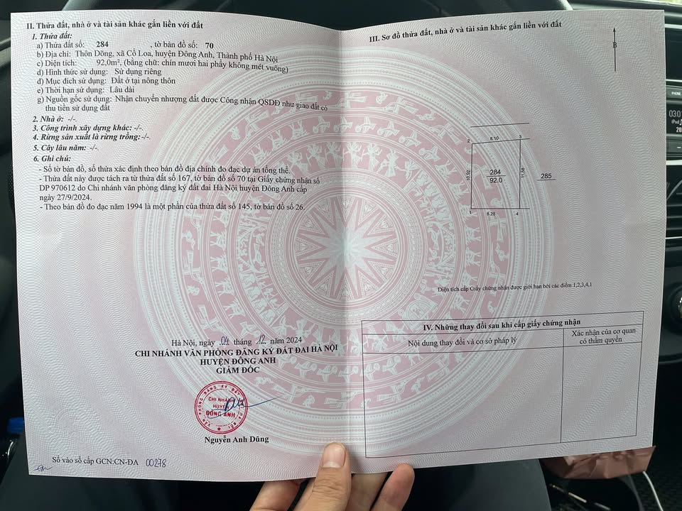 Đất nền Cổ Loa Đông Anh 92m² giá tốt - Đầu tư sinh lời ngay!