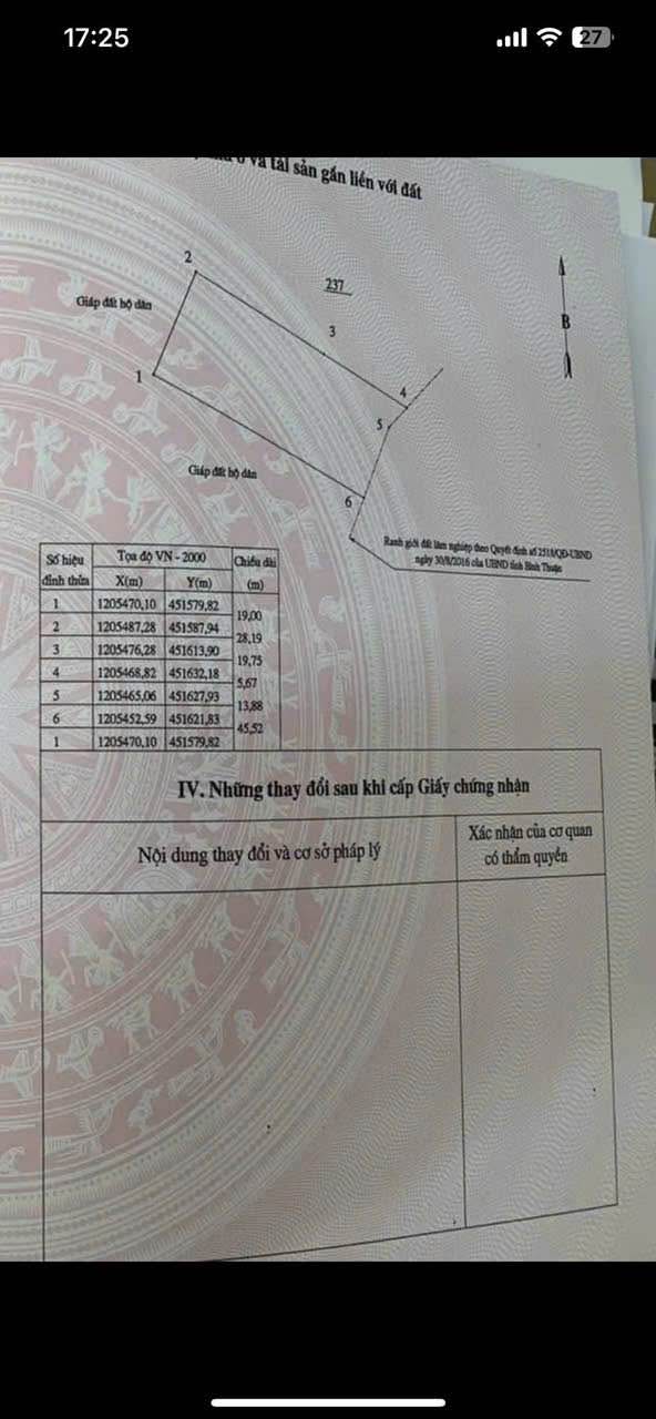 Đất mặt tiền Âu Cơ, Tiến Thành, Phan Thiết 867m² giá 4.5 tỷ - Cơ hội đầu tư tuyệt vời!