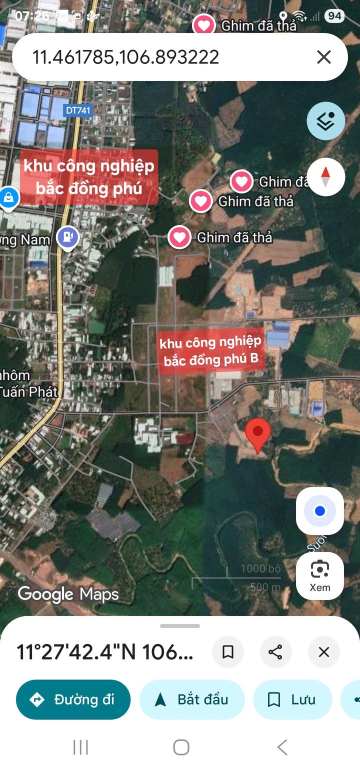 Đất thổ cư 144m² tại thị trấn Tân Phú - Giá tốt chỉ 380 triệu!