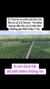 Đất Farm 2,7ha 3 mặt tiền tại xã Ia Lốp, Ea Súp - Cơ hội đầu tư tốt nhất!