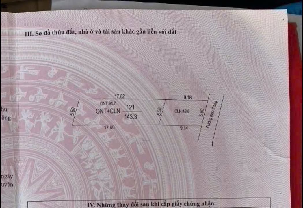 Đất nền Tân Độ, Tân Liễu, Yên Dũng 143,3m² - Vị trí đẹp, ô tô vào tận nơi!