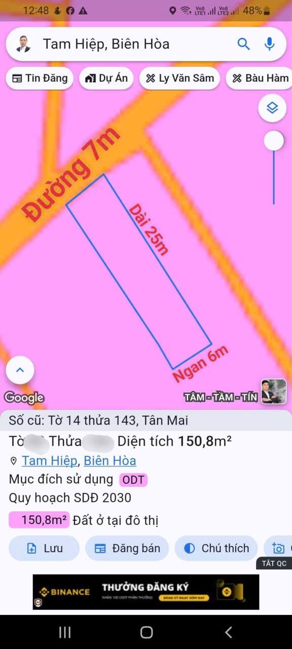 Lô đất 150m² Biệt Thự tại đường Nguyễn Ái Quốc, Biên Hòa - Giá chỉ 5,6 tỷ!