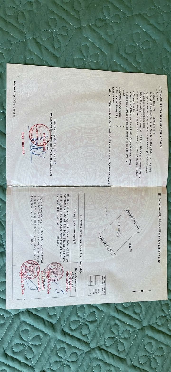 Đất nền Thăng Bình 493m² giá 1.2 tỷ - Khu vực dân cư đông đúc, không ngập lụt!