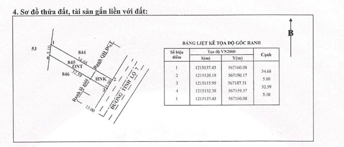 Đất thổ cư xã Thái Mỹ, Củ Chi 175m² giá 2 tỷ - Cơ hội đầu tư lý tưởng!