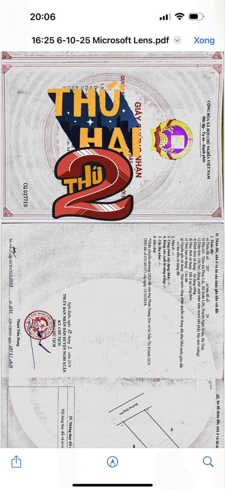 Đất ở Xuân Liên, Nghi Xuân 160m² - Đường rộng, sổ đỏ chính chủ!