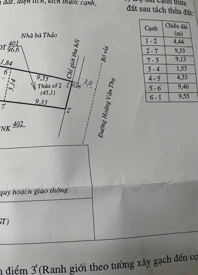 Đất mặt tiền Hoàng Văn Thụ, P. Quy Nhơn, 45m² giá 4 tỷ - Vị trí kinh doanh lý tưởng!