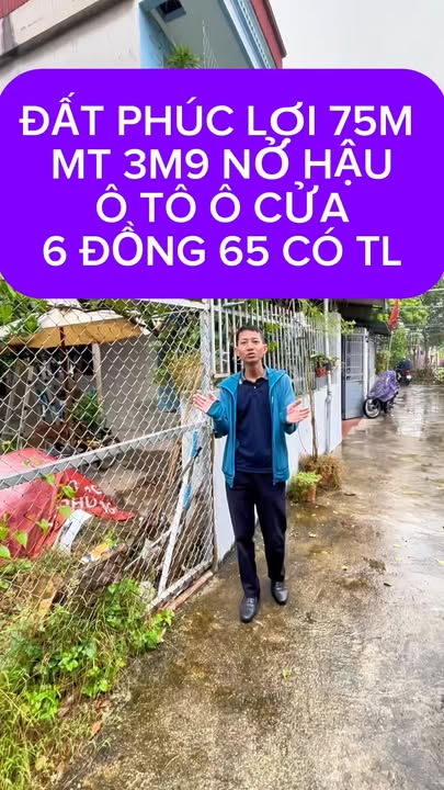 Đất Phúc Lợi Long Biên 75m² giá 6.65 tỷ - Nở hậu, ô tô vào tận cửa!