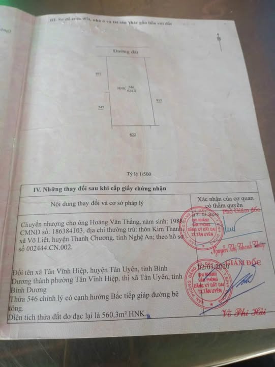 Đất nền Tân Vĩnh Hiệp, Tân Uyên 560m² giá 4.8 tỷ - Cơ hội đầu tư sinh lợi!