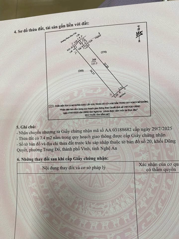 Đất mặt đường Phan Huy Chú, Vinh 117m² giá 4.5 tỷ - Đầu tư sinh lời ngay!