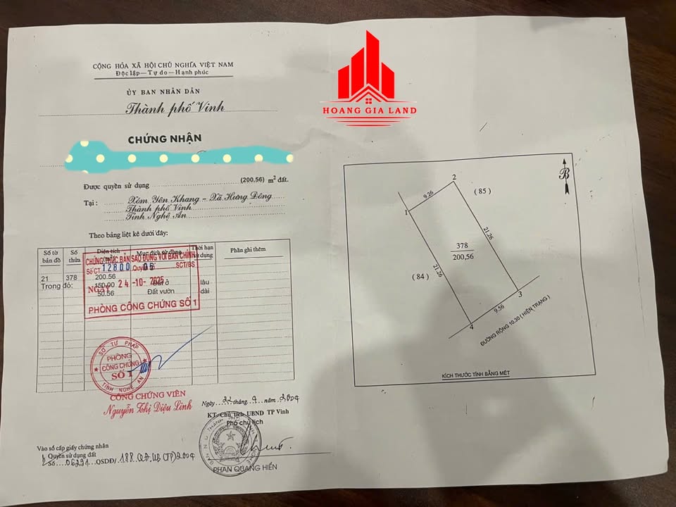 Đất nền khu Yên Khang, Vinh Hưng 200.56m² - Vị trí đắc địa, giá mềm thỏa thuận!