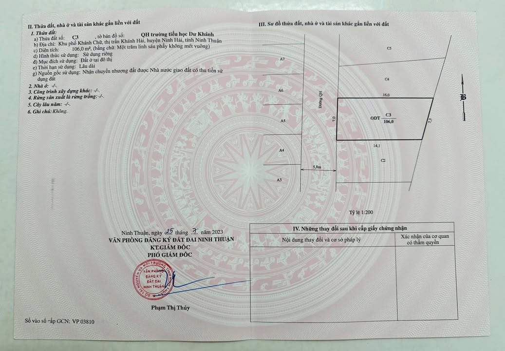 Đất ở đô thị Khánh Hải 106m² giá 3 tỷ - Pháp lý rõ ràng, tiện ích đầy đủ!