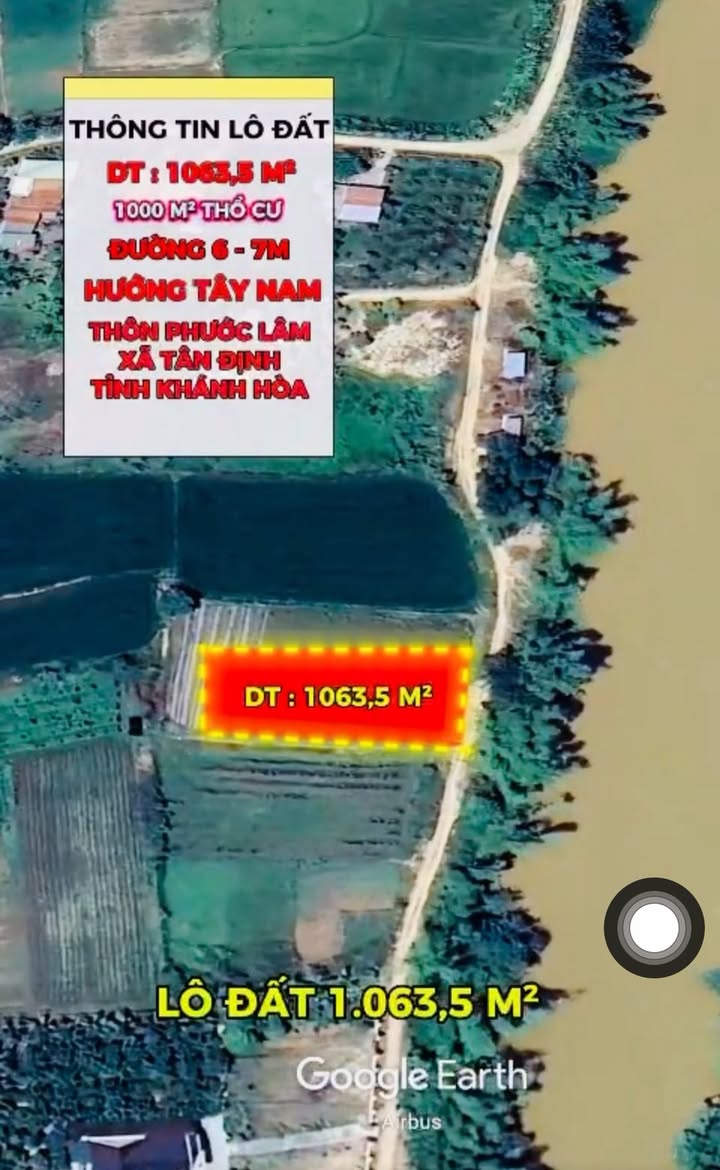 Đất nền Ninh Xuân, Ninh Hòa 1063m² giá 3.8 tỷ - Đầu tư sinh lời tuyệt vời!