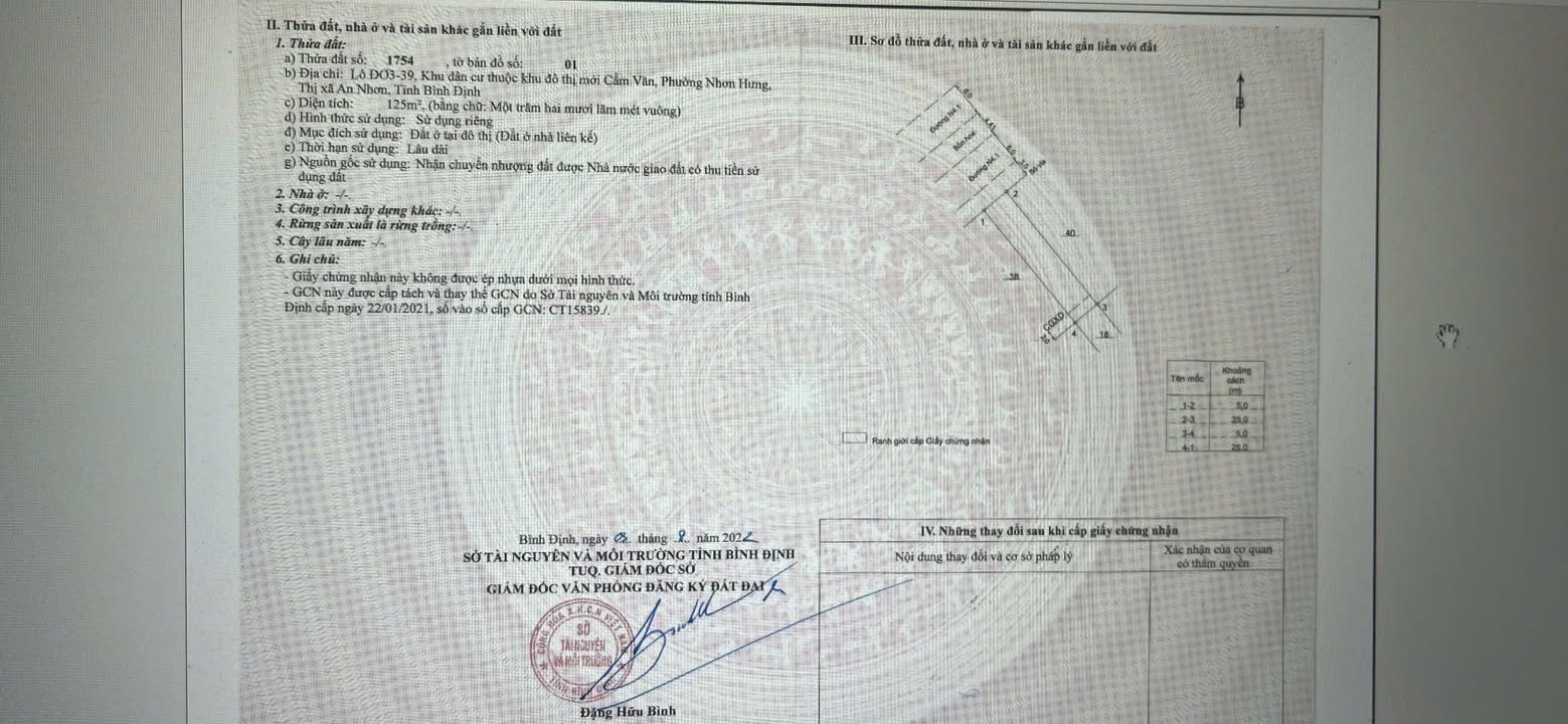 Đất nền Nhơn Hưng An Nhơn 125m² giá chỉ 9xx triệu - Cơ hội đầu tư tốt!