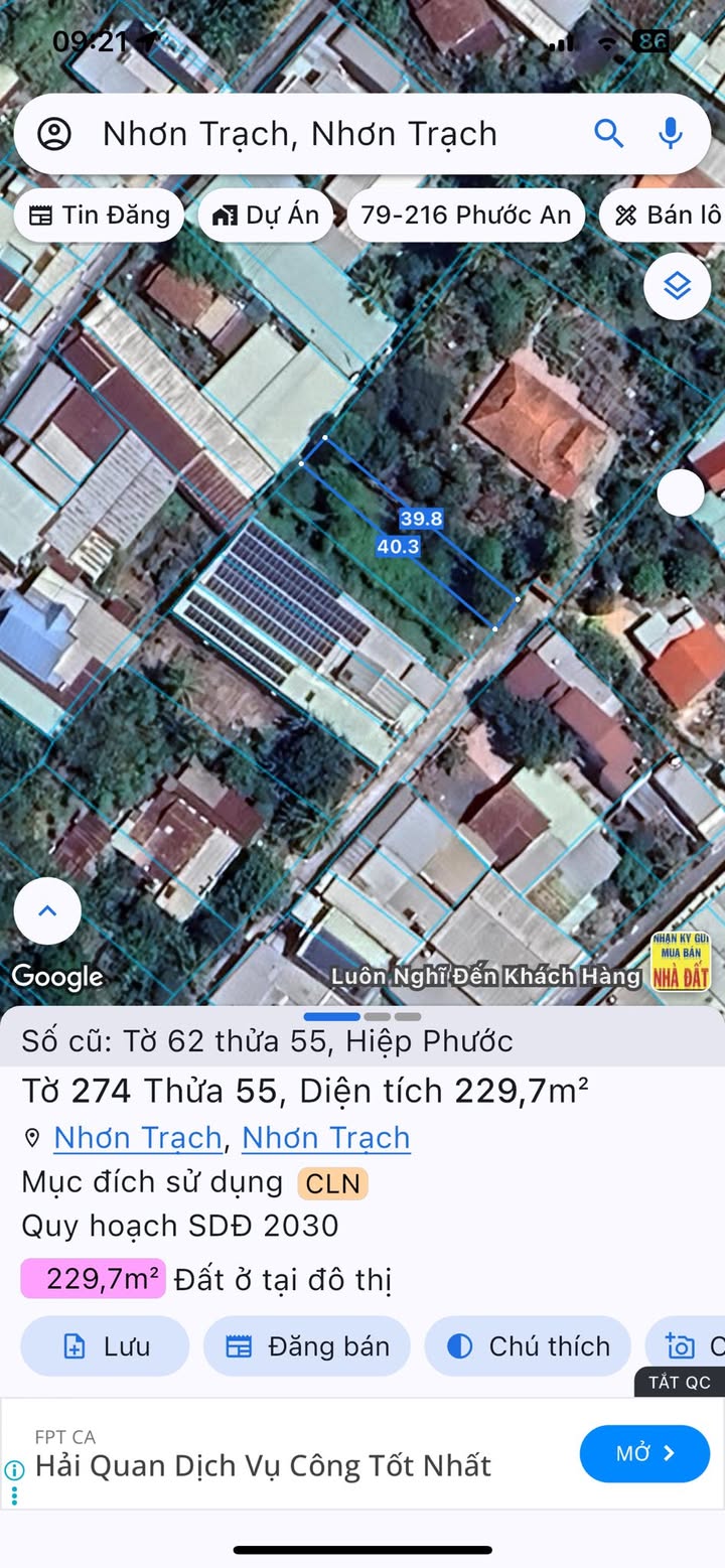 Đất nền Nhơn Trạch 236m² giá 2.7 tỷ - Khu dân cư ổn định, xây nhà trọ thu nhập cao!