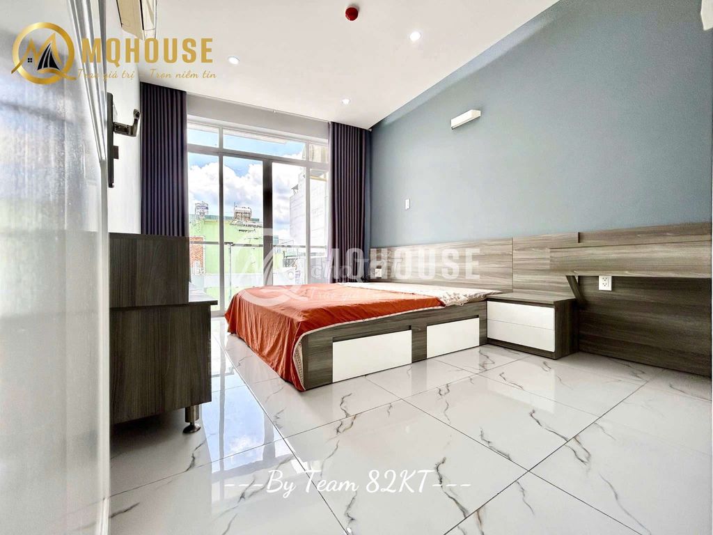 Căn hộ 1PN Bancol Bình Thạnh 40m² giá 9 triệu - Tiện nghi đầy đủ, view thoáng mát!