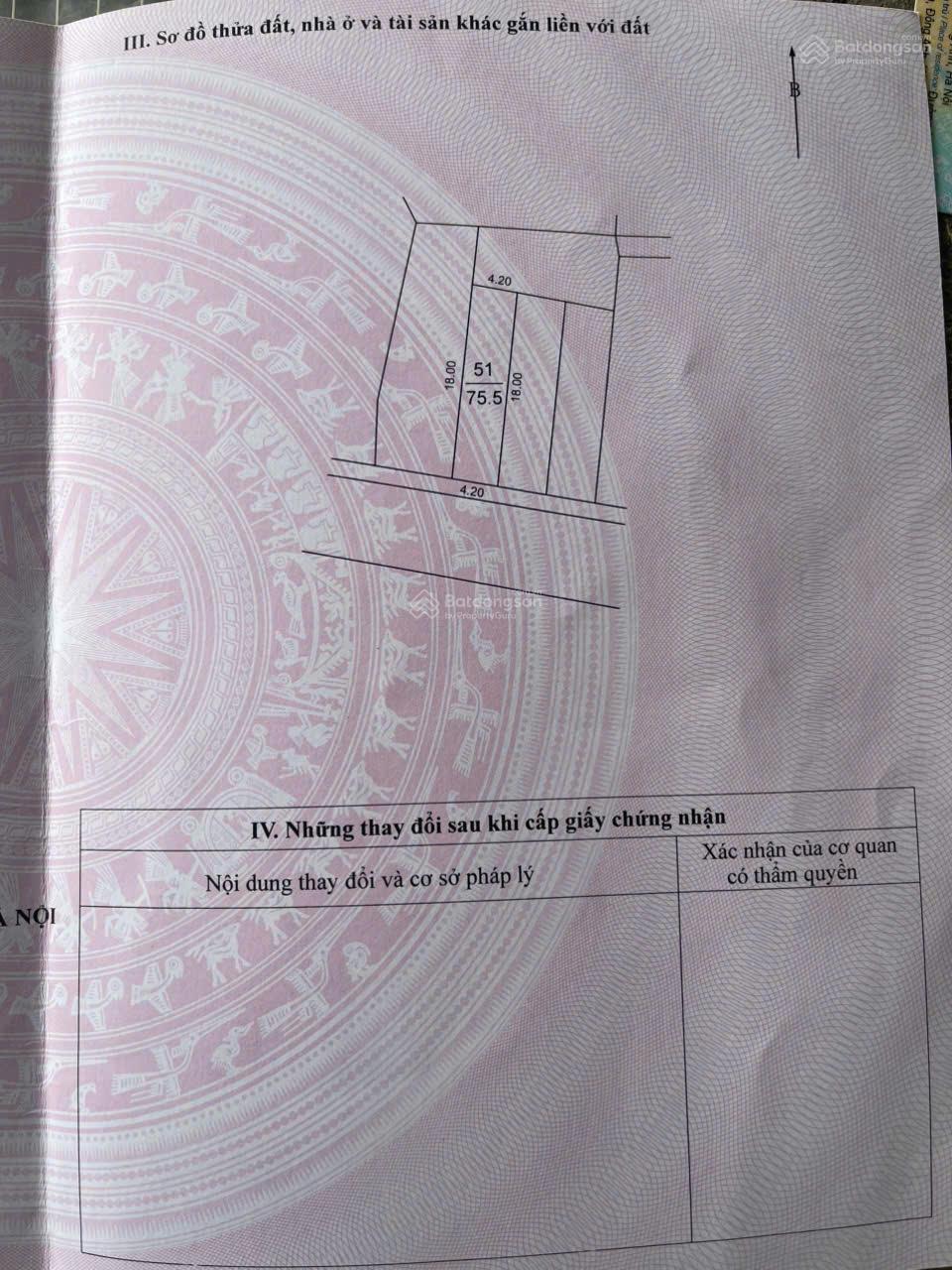 Đất bìa làng Đình Trung Xuân Nộn 75m² - Sổ đỏ chính chủ, giá đầu tư tốt!