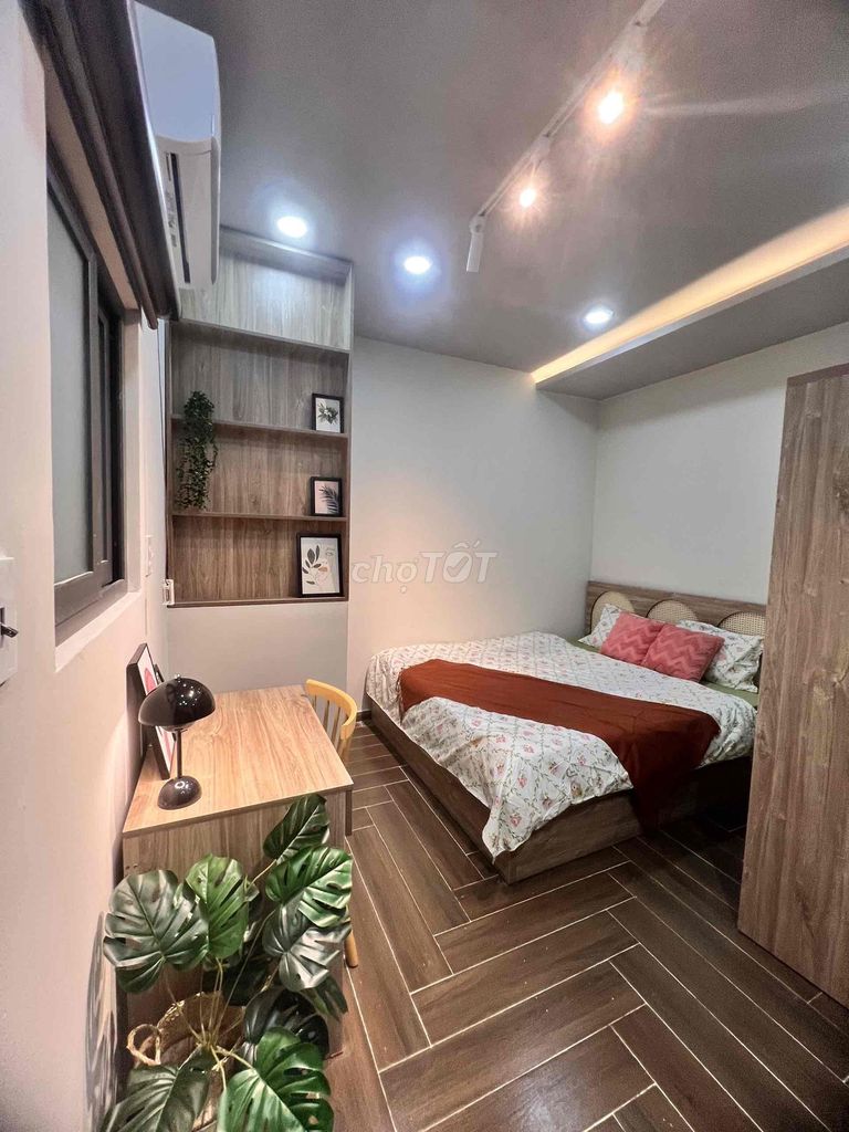 Căn hộ Studio 30m² Nguyễn Gia Trí chỉ 6 triệu - Full nội thất cao cấp