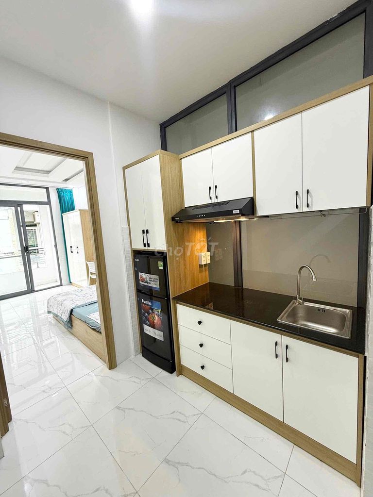 Căn hộ 1PN tại Bình Thạnh 40m² giá 5.6 triệu - Full nội thất cao cấp!