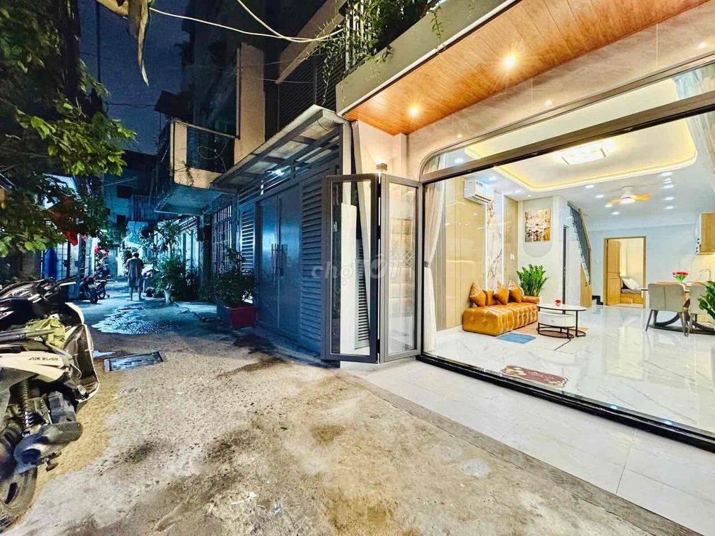 Nhà hẻm ô tô Nơ Trang Long, Bình Thạnh 40m² giá 6.38 tỷ - Full nội thất sang trọng!
