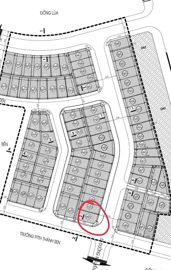 Đất nền đường Đông Tiến, phường Trần Phú, TP Hà Tĩnh 160m² - Hướng Đông, Đường rộng 18m