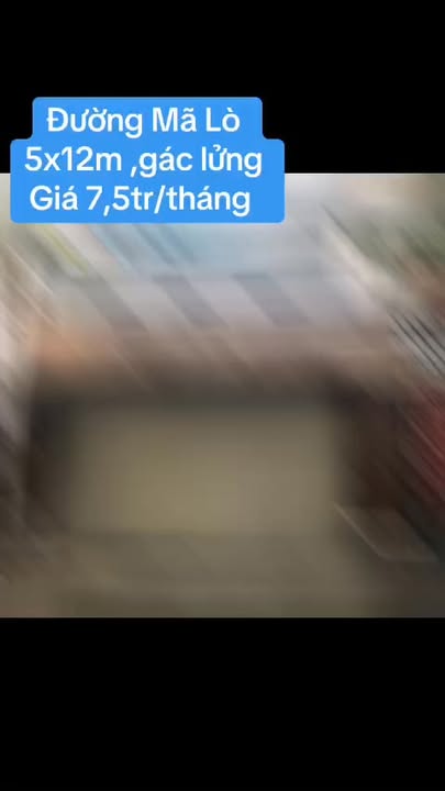 Nhà cho thuê đường Mã Lò, Bình Tân - Hướng Bắc mát mẻ, thuận tiện kinh doanh!