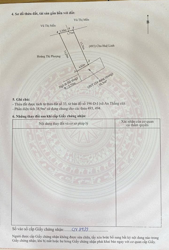 Đất nền An Thắng, An Lão 72m² giá chỉ 900 triệu - Đường ô tô vào tận nơi!