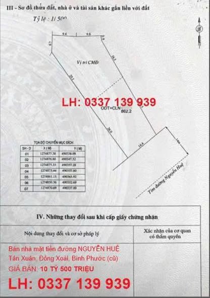 Bán đất mặt tiền Nguyễn Huệ, Tân Xuân, 728m² - Vị trí đắc địa, giá thỏa thuận!