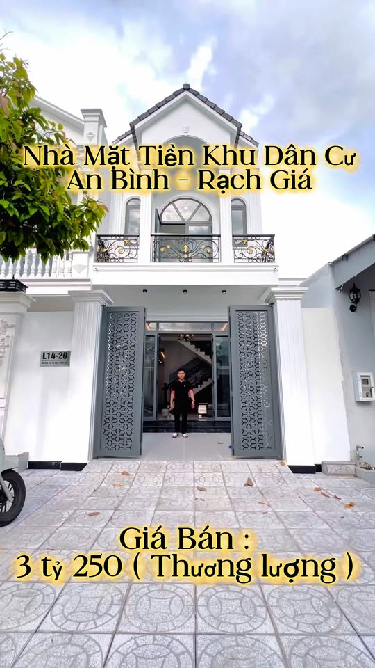 Nhà mặt tiền tân cổ điển KDC An Bình Rạch Giá 100m² giá 3.25 tỷ - Thương lượng ngay!
