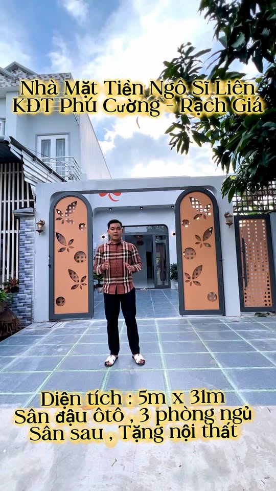 Nhà mặt tiền đường Ngô Sĩ Liên, Rạch Giá, 155m² giá 3.3 tỷ - Đầu tư sinh lời!