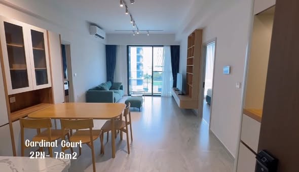 Căn hộ Cardinal Court 76m² giá 28 triệu - View hồ bơi thoáng mát!
