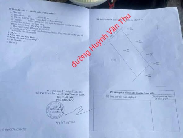 Đất nền Châu Đốc 1000m² giá 950 triệu - Đầu tư sinh lời ngay!