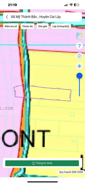 Đất trồng lúa 5660m² tại Mỹ Thành Bắc, Cai Lậy - Giá chỉ 2.037 tỷ VND!