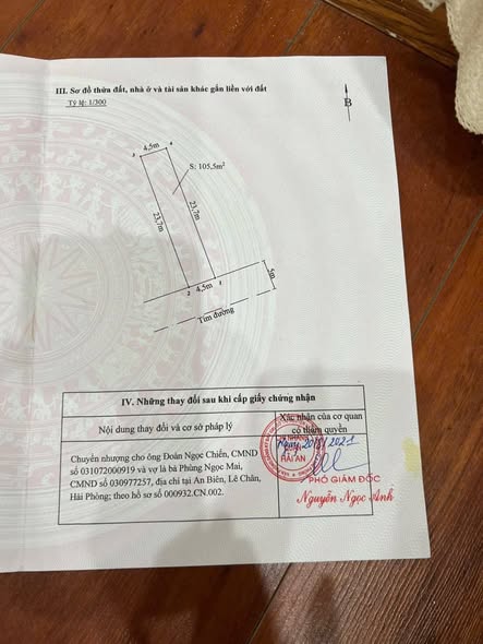 Đất mặt đường Đông Hải, Hải An 105m² giá 4.62 tỷ - Kinh doanh thuận lợi!