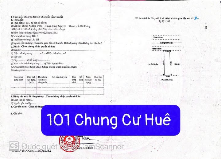 Chung cư Huê - Hoa Động Thủy Nguyên 100m² chỉ 4.1 tỷ - Vị trí siêu tiềm năng!