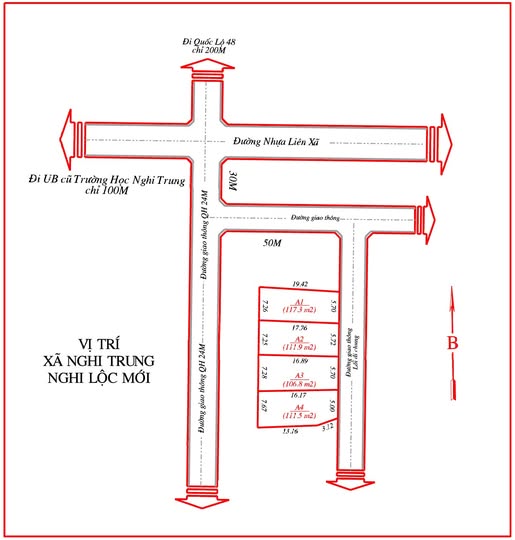 Đất nền chính chủ Nghi Trung 111.9m² giá 800 triệu - Vị trí trung tâm thuận lợi!