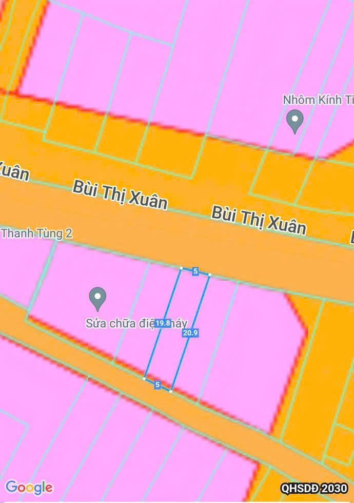 Nhà cấp 4 2 mặt tiền Bùi Thị Xuân, Dĩ An 100m² giá 4.9 tỷ - Cơ hội đầu tư hấp dẫn!