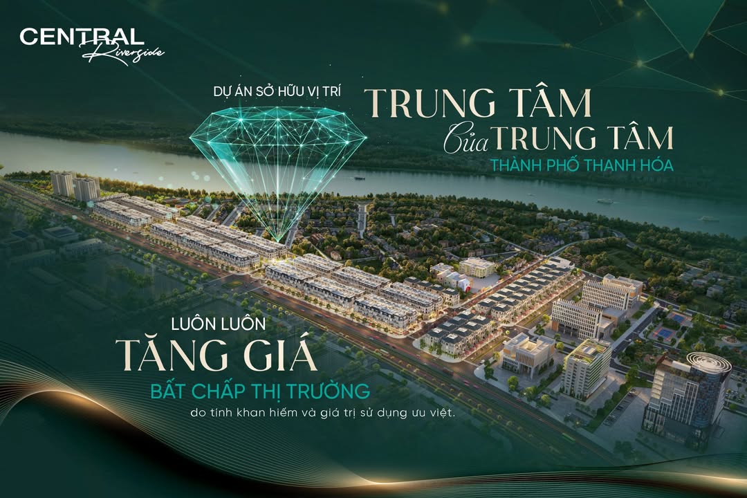 Dự án Central Riverside Thanh Hóa 87m² giá từ 6.1 tỷ - Sẵn sàng bàn giao sổ hồng!