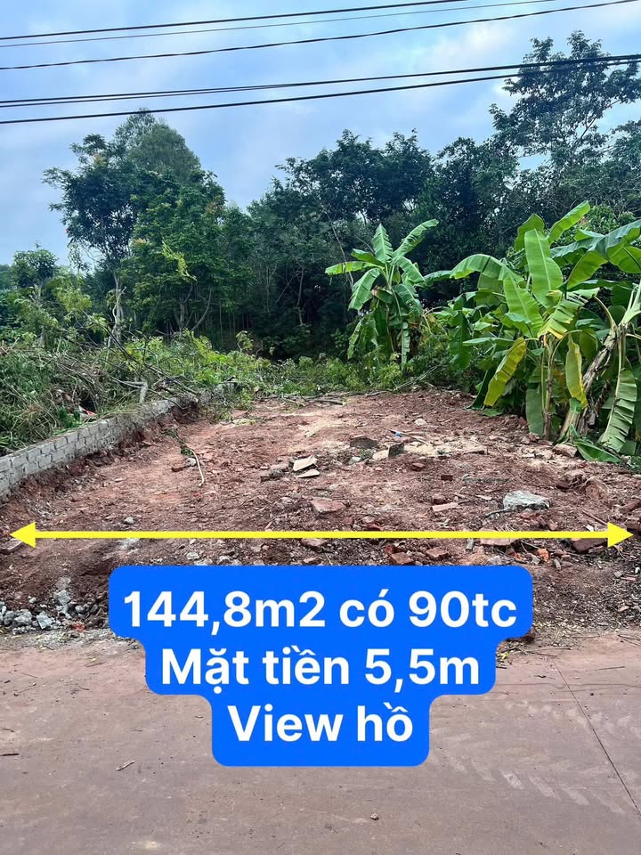 Đất nền Yên Mỹ Lạng Giang 144.8m² giá 1 tỷ - Mặt tiền 5.5m, gần hồ